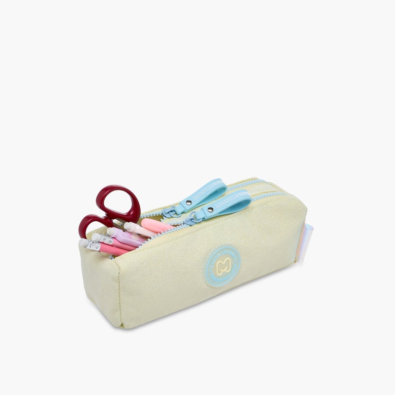 MARSHMALLOW Glittery Yellow Pencil Pouch for Kids - Image 5